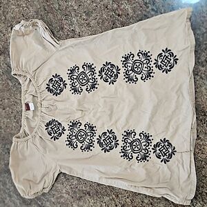 EUC Tea Tunic with Embroidery